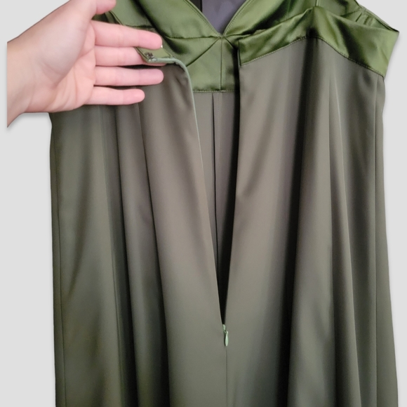 3.1 PHILLIP LIM Fluid Flare Bustier Prom Gown Olive Green - Picture 11 of 16
